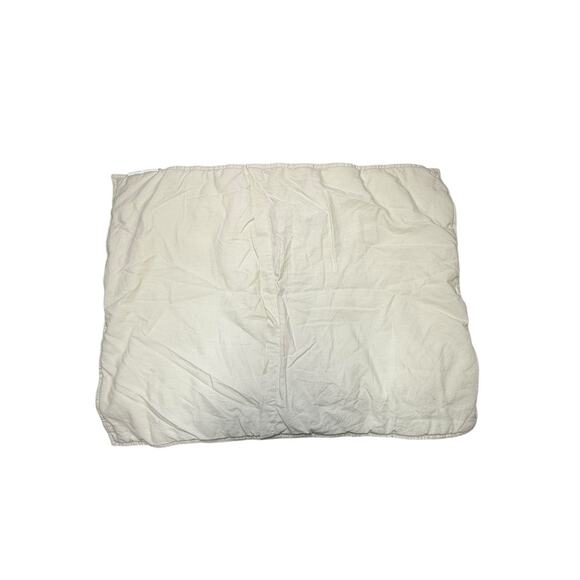 1 Pottery Barn Linen Cotton Blend Quilted Pillow Sham 26x20 Ivory Cream Neutral - Picture 2 of 4